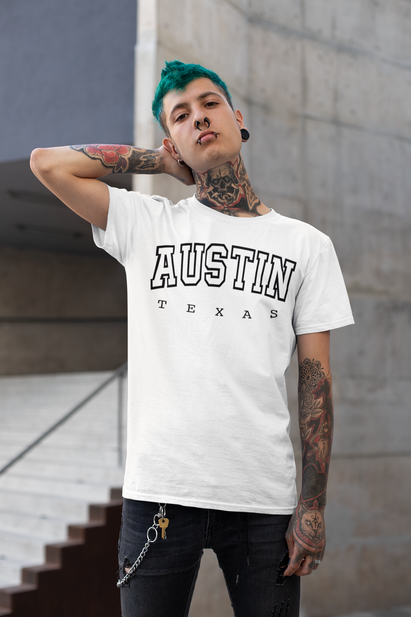 Austin "Collegiate Style" Tee